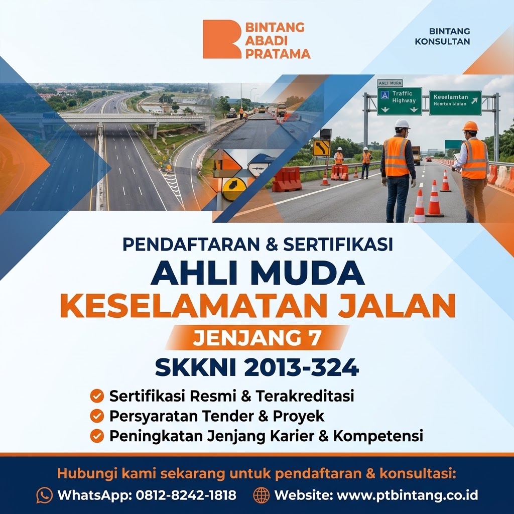 Ahli Muda Keselamatan Jalan Jenjang 7 SKKNI 2013-324: Profesi Strategis dalam Mewujudkan Jalan yang Berkeselamatan
